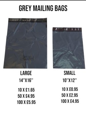 Grey Mailing Bags